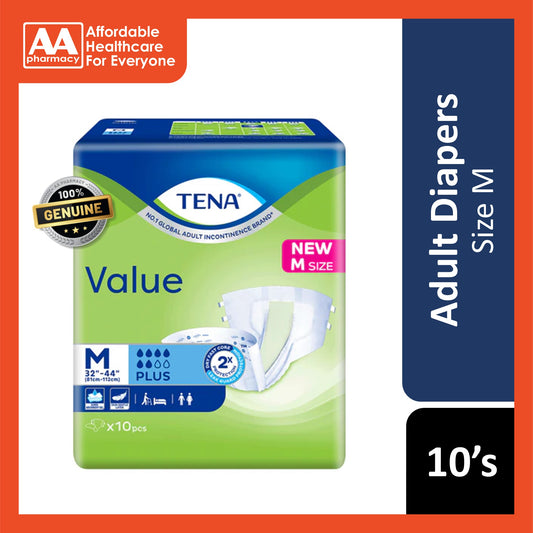 Tena Value Adult Diapers Size M 10's