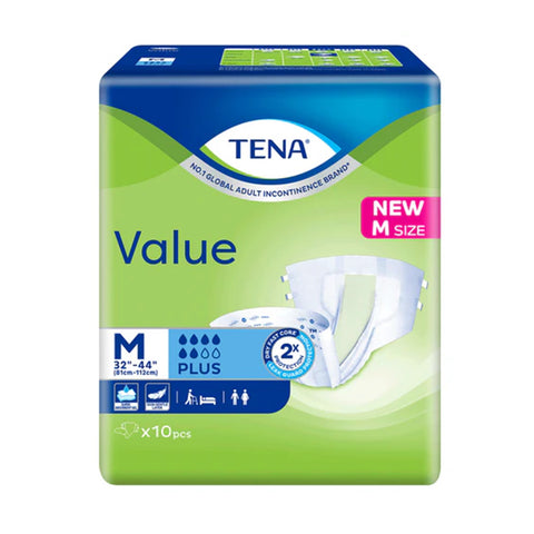 Tena Value Adult Diapers Size M 10's