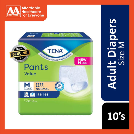 Tena Value Adult Pants Size M 10's