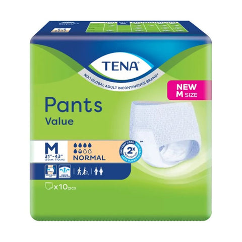 Tena Value Adult Pants Size M 10's