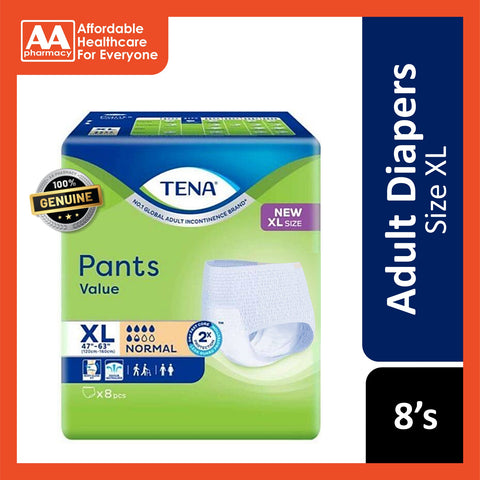 Tena Value Adult Pants Size XL 8's