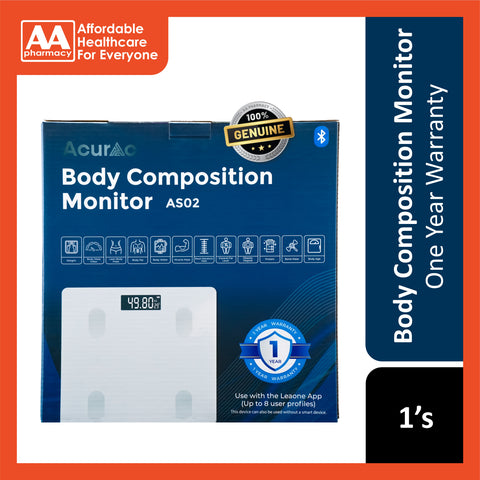 Acurac Body Composition Monitor AS02 [1 Year Warranty]