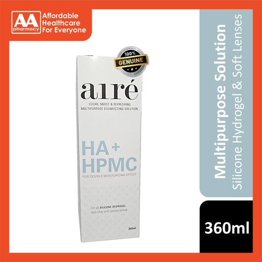 Airé HA+ HPMC Multi Purpose Disinfecting Solution 360mL