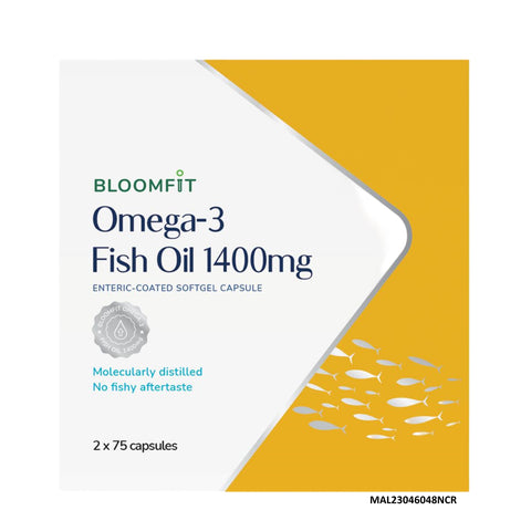 Bloomfit Omega-3 Fish Oil 1400mg (2 x 75's)