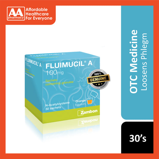 Fluimucil A 100mg Granules Sachet 30's