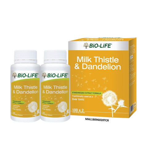 Bio-Life Milk Thistle & Dandelion Tablet (2 x 100's) - Liver Tonic