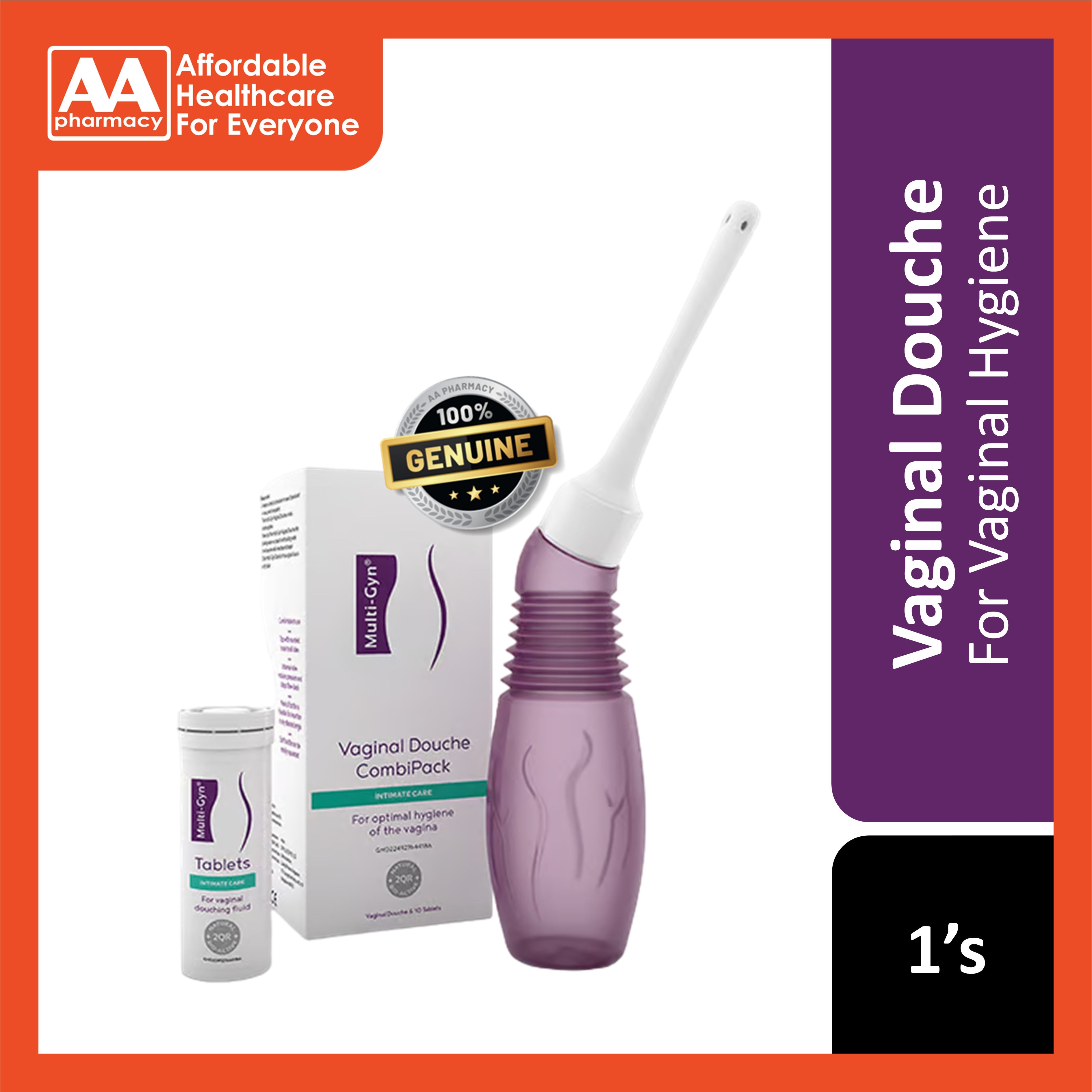 Douching Multi-Gyn Vaginal Douche CombiPack + 10 Tablets – AA Pharmacy