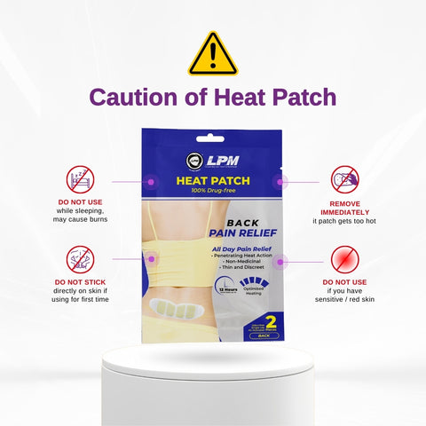 LPM Back Pain Relief Heat Patch 2's