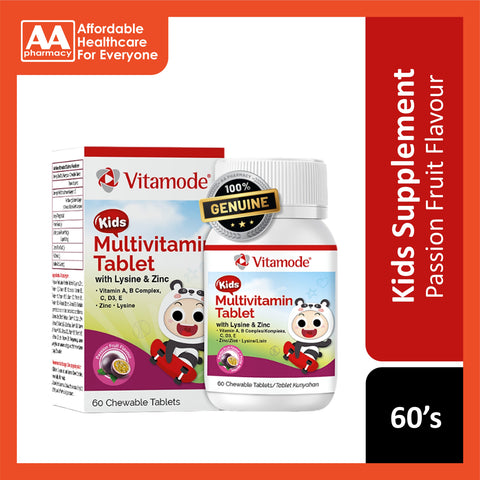 Vitamode Kids Multivitamin Tablet With Lysine And Zinc 60's