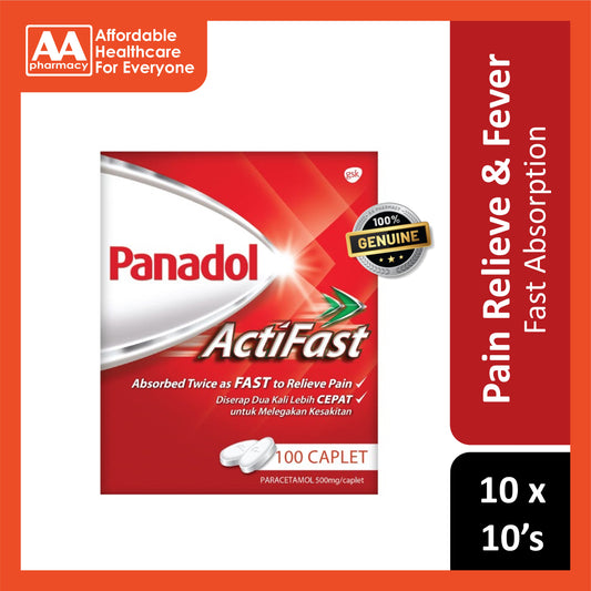 Panadol Actifast Caplet 10x10's