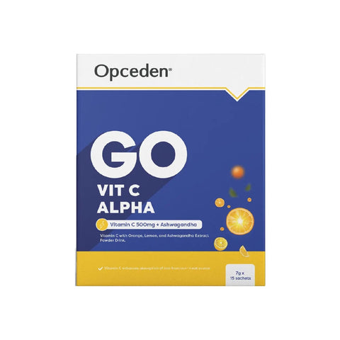 [CLEARANCE] [EXP 24/08/2025] Opceden Go Vit C Alpha Sachet 7gx15's