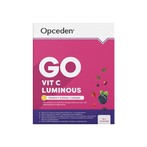 [CLEARANCE] [EXP 25/08/2025] Opceden Go Vit C Luminous Sachet 5gx15's