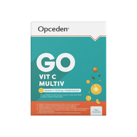 [CLEARANCE] [EXP 25/08/2025] Opceden Go Vit C Multiv Sachet 10gx15's