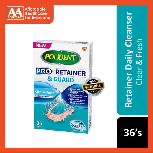 Polident Pro Retainer & Guard Daily Cleanser 36's