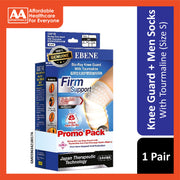 [Promo Pack] Ebene Bio-Ray Knee Guard with Tourmaline (S) + Men's Massage Socks