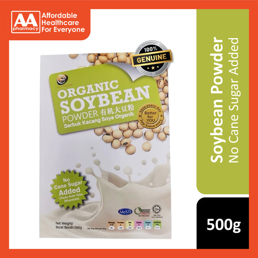 Lohas Organic Soybean Powder 500g (No Cane Sugar Added) - New Packaging