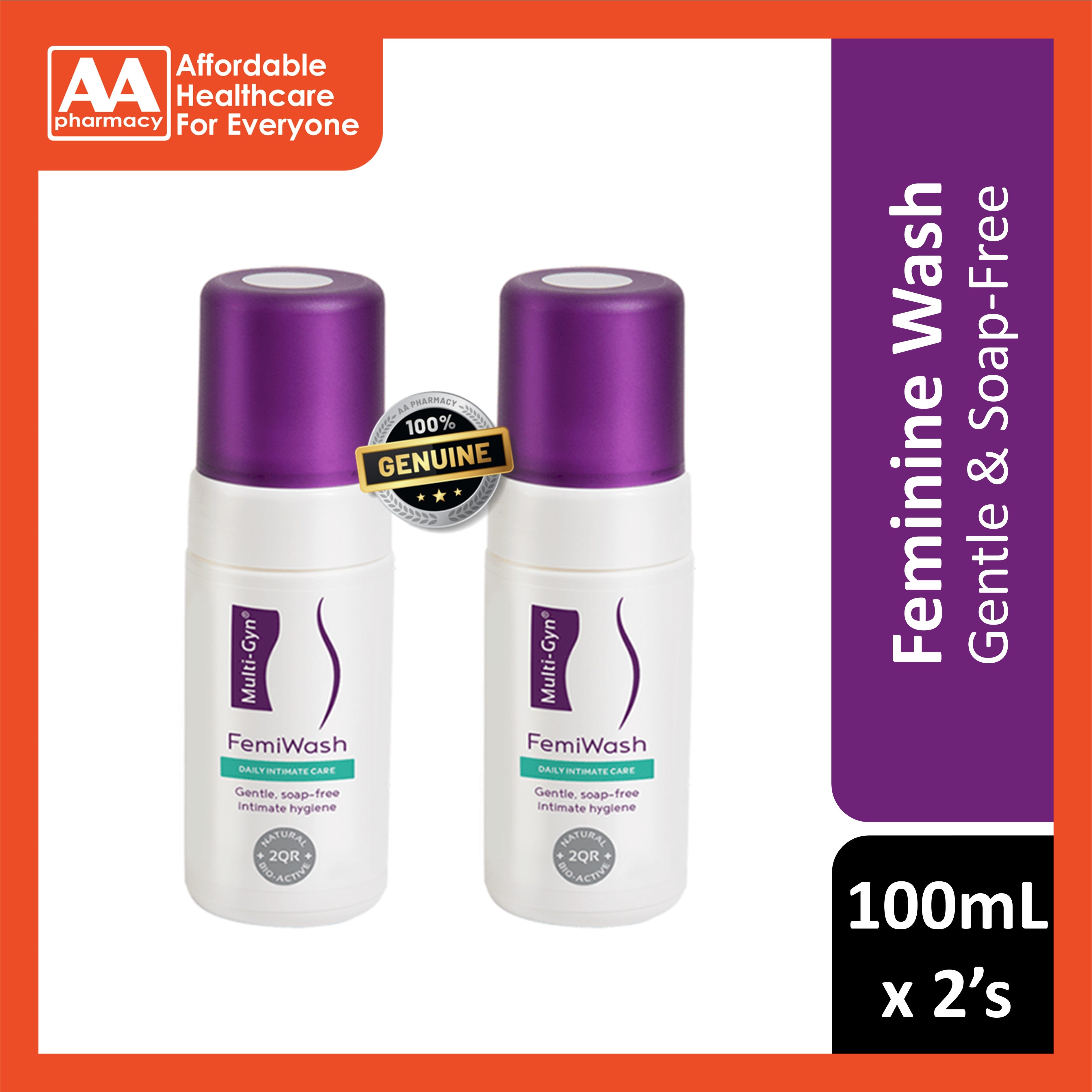 Multi-Gyn FemiWash (Soap-Free) 2x100mL