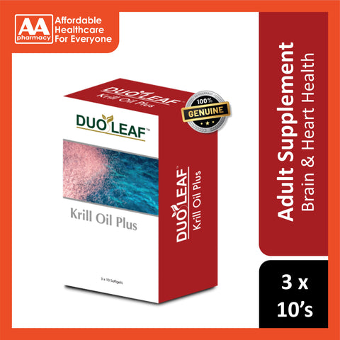 Duoleaf Krill Oil Plus Softgel 3x10's