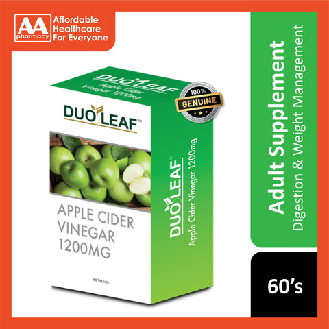 Duoleaf Apple Cider Vinegar 1200mg Tablet 60's