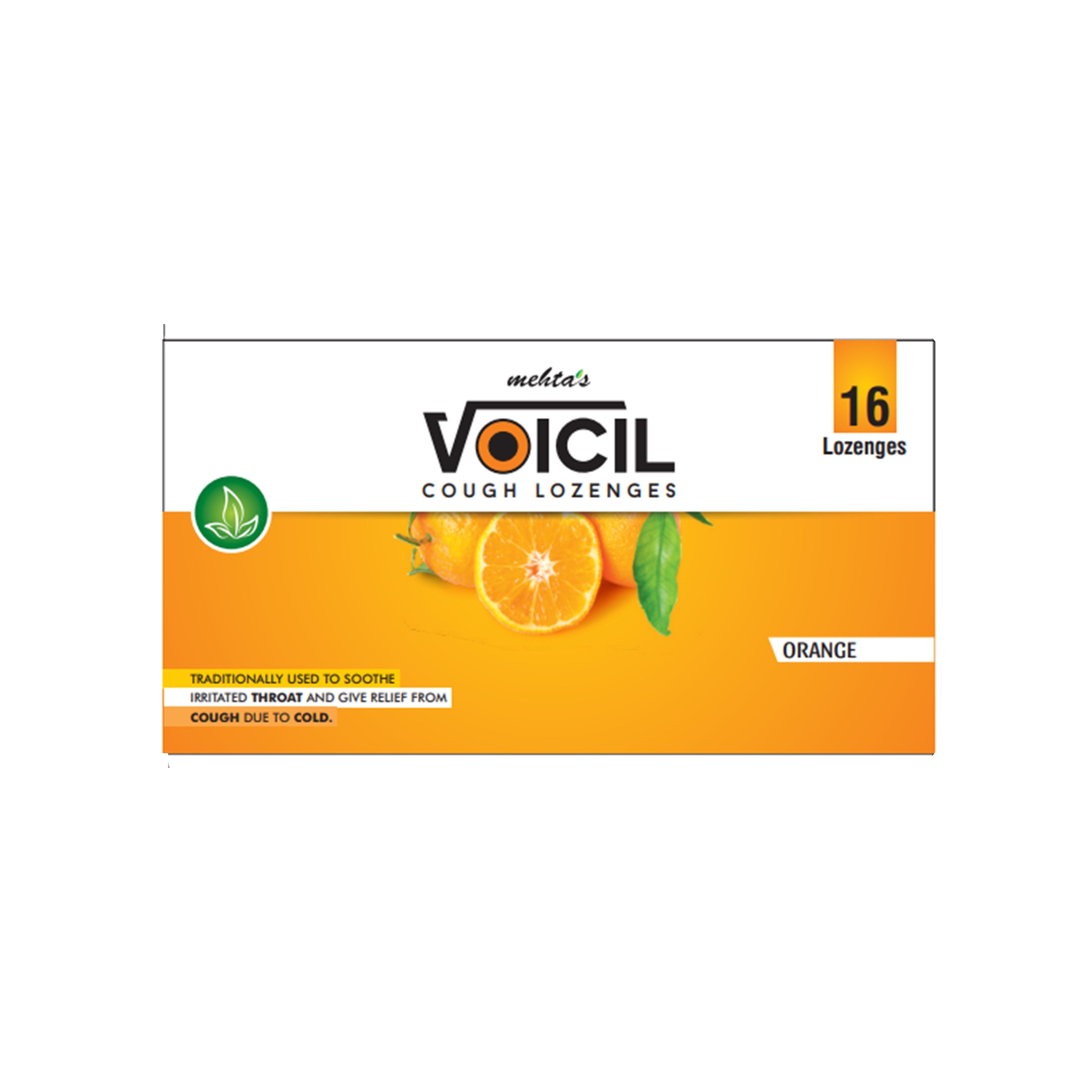 Voicil Cough Lozenges 16's (Orange Flavour)