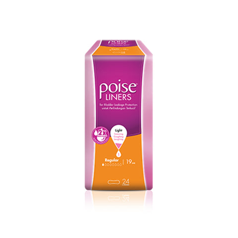 Poise Liner Regular 19cm Twinpack 2x12's