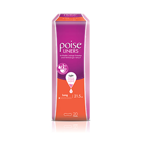 Poise Liner Long 21.5cm Twinpack 2x10's