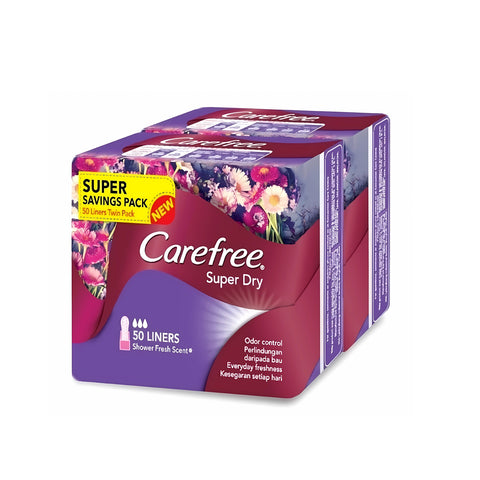 Carefree Super Dry Scented Pantyliners (2x50's)