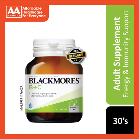 Blackmores Vitamins B+C Tablet 30's