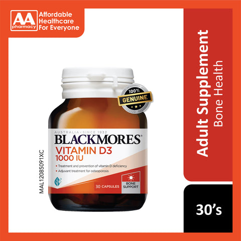 Blackmores Vitamin D3 1000 IU Softgel 30's