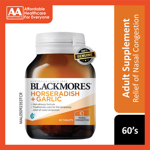 Blackmores Horseradish + Garlic Tablet 60's