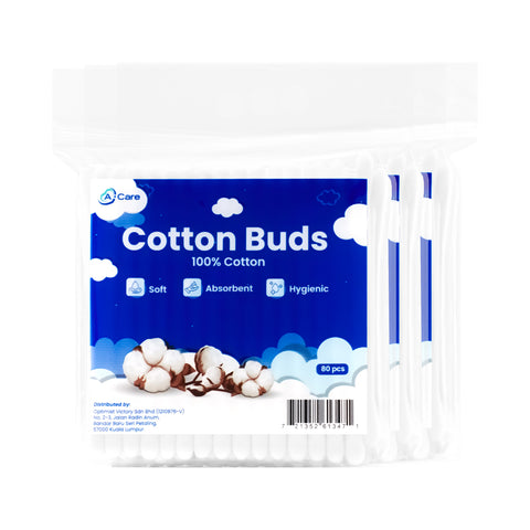 A-Care Adult Cotton Buds 3 x 80's