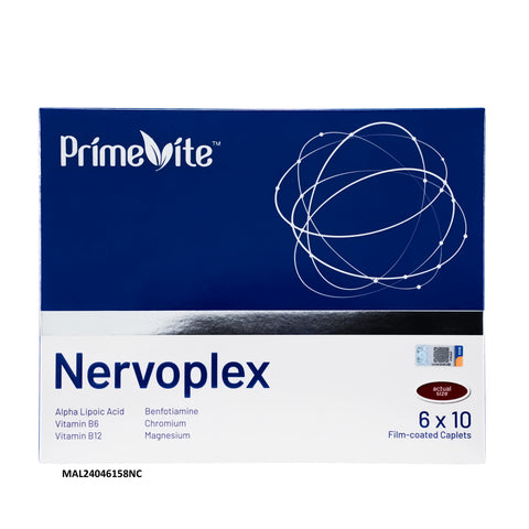 PrimeVite Nervoplex Film-Coated Caplet 6x10's – AA Pharmacy