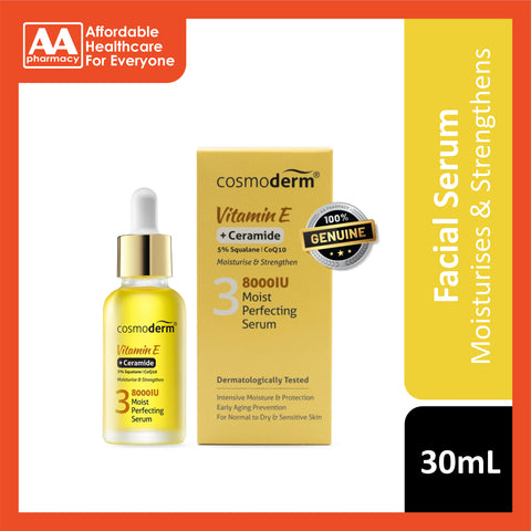 Cosmoderm Vitamin E + Ceramide 8000 IU Moist Perfecting Serum 30mL