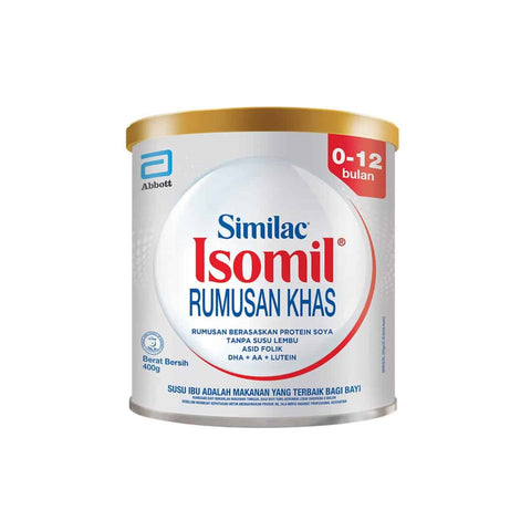 Similac Isomil Milk Formula 400g (For Babies 0-12 Months)