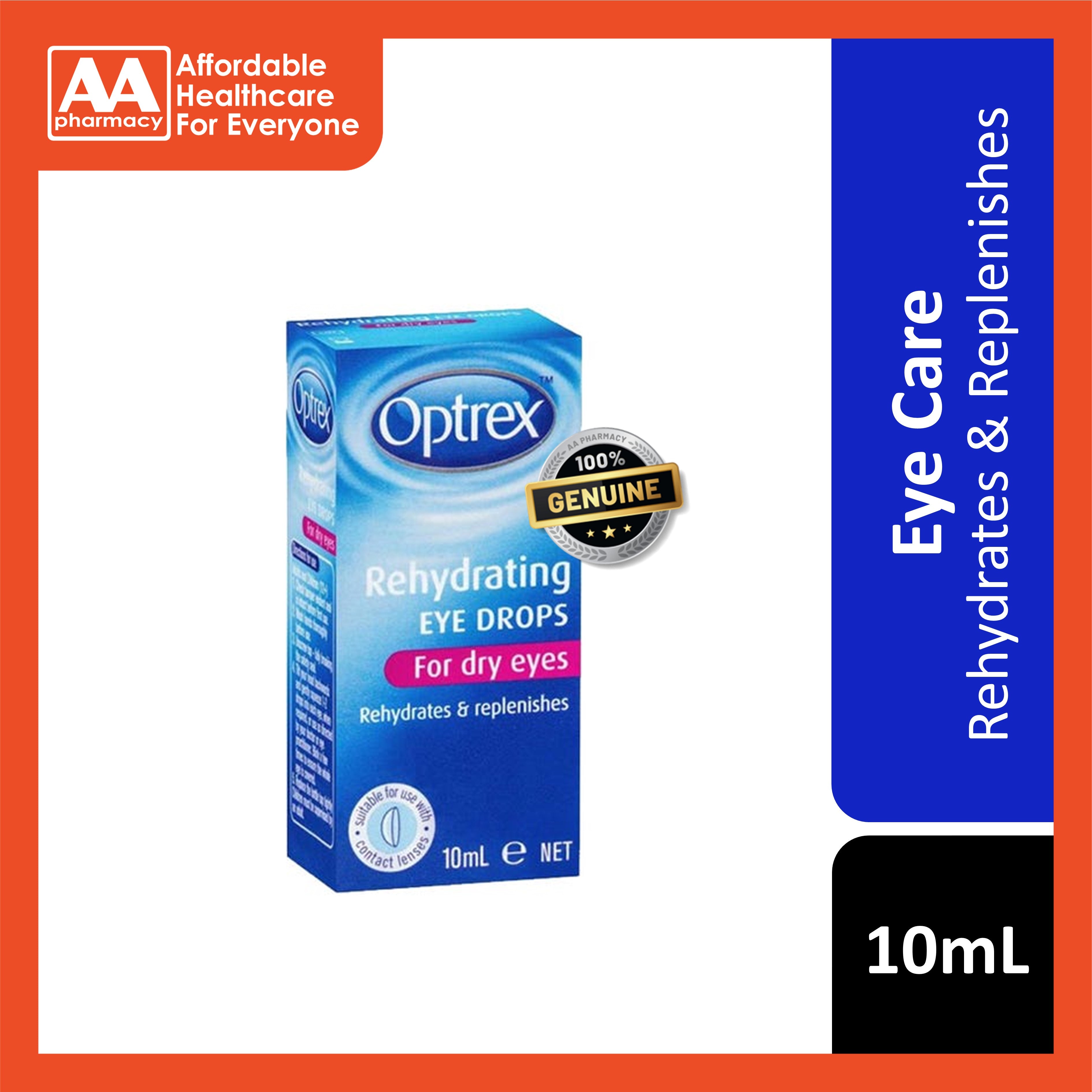 Optrex Moisturising Eye Drops 10mL (For Dry Eyes)