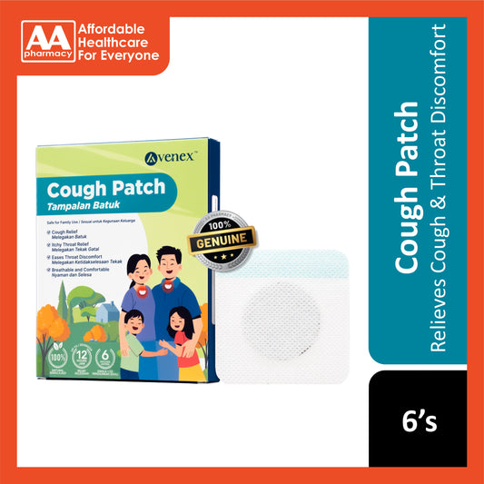 Avenex Cough Patch 6's (Cough and Itchy Throat Relief)