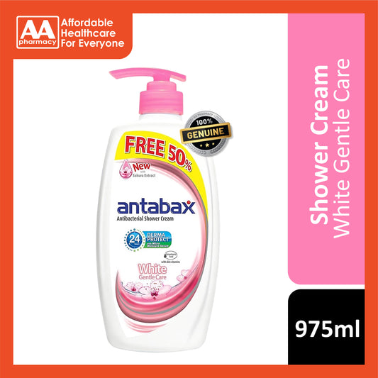 [CLEARANCE] [EXP: 03/2026 and above] Antabax Antibacterial Shower Cream 975ml (White Gentle Care)