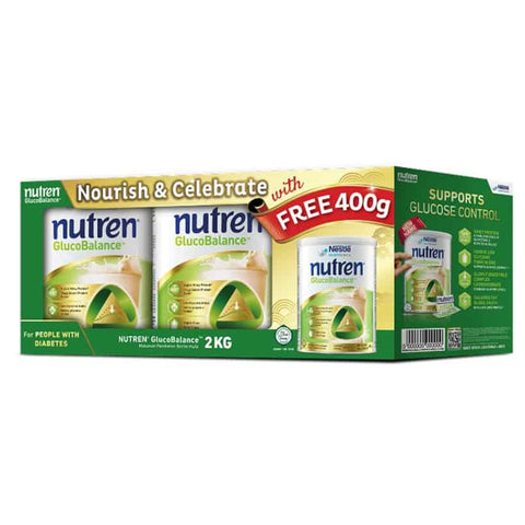 Nestlé Nutren GlucoBalance 2x800g FOC 400g (Promo Pack)