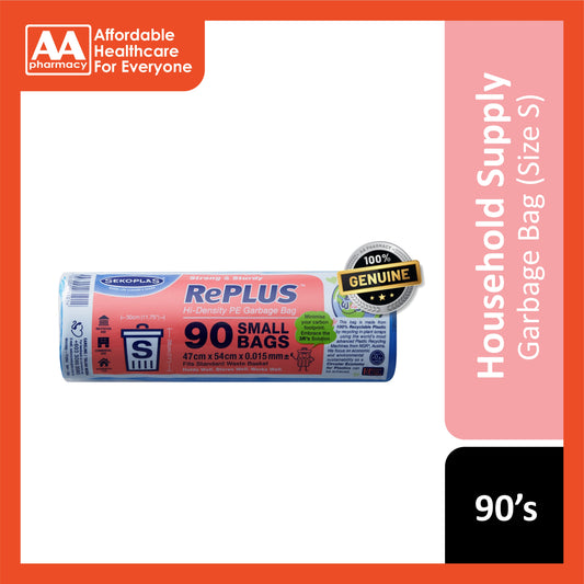 RePLUS HDPE Garbage Bag Size S (47cm x 54cm) 90's