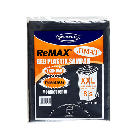 ReMAX Jimat Economy Garbage Bag Size XXL (40 x 50) 8's