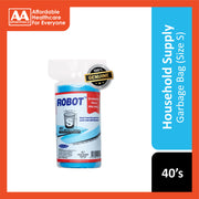 Robot Garbage Bag Economy Pack Size S (47cm x 54cm) 40's (Mini Roll)