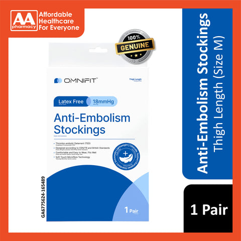 Omnifit Anti-Embolism Stockings 18mmHg (Size SS-XL) - MDA Approved