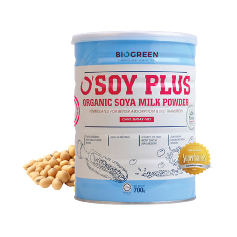 Biogreen O'Soy Plus Organic Soya Milk Powder (No Added Cane Sugar) 700g