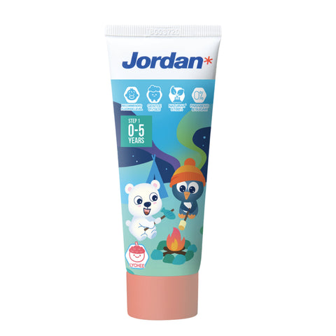 Jordan Toothpaste Step 1 (0 - 5 Years) 75g - Lychee