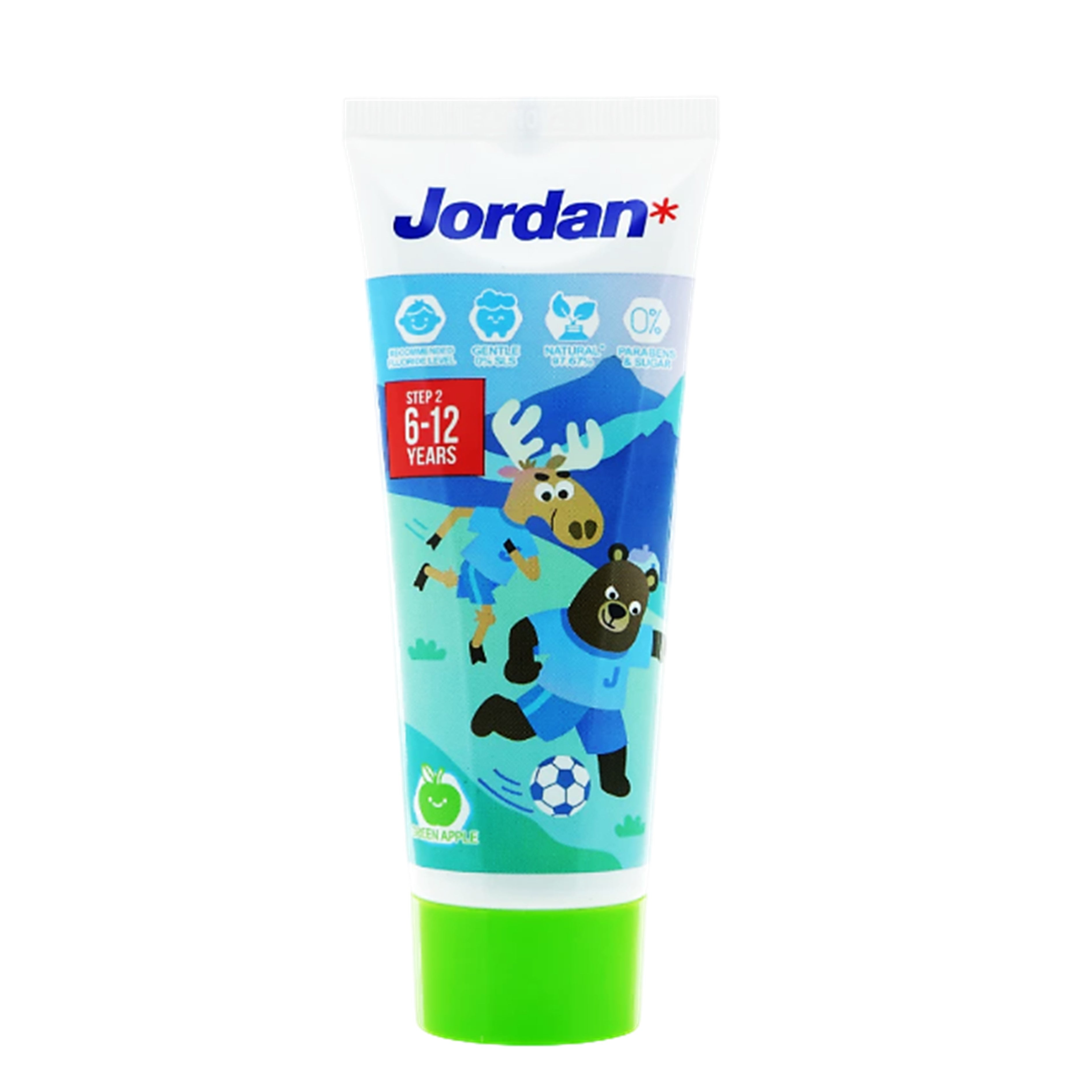 Jordan Toothpaste Step 2 (6 - 12 Years) 75g - Green Apple