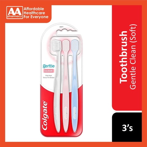 Colgate Gentle Clean Toothbrush 3's - Soft