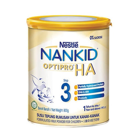 Nestlé NANKID OptiPro HA Milk Powder Step 3 800g (For Children 1 Year and Above)