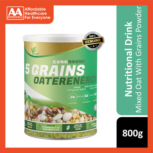 Fitwell 5 Grains OATerenergy 800g (Mixed Oat with Grains Powder)