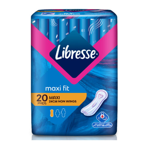 Libresse Pads (Maxi Fit, 24cm Non-Wings) 20's