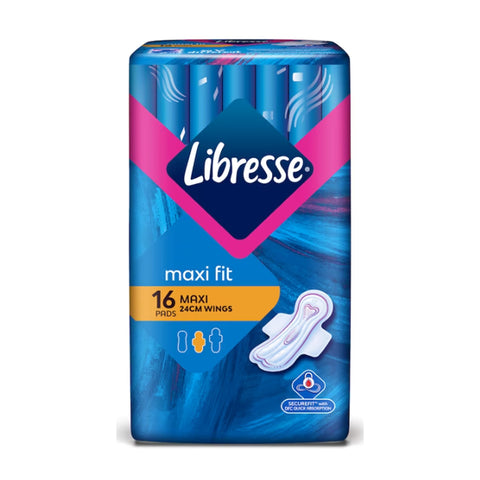 Libresse Pads (Maxi Fit, 24cm Wings) 16's